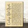 Dustin Lynch Cowboys And Angels Rustic Script Song Lyric Print