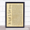 Nicki Minaj The Night Is Still Young Rustic Script Song Lyric Print