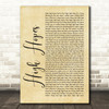 Panic! At The Disco High Hopes Rustic Script Song Lyric Print