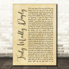 Savage Garden Truly Madly Deeply Rustic Script Song Lyric Print