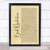 Shawn Mendes Bad Reputation Rustic Script Song Lyric Print