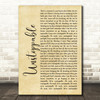 The Score Unstoppable Rustic Script Song Lyric Print