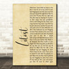 X Ambassadors Litost Rustic Script Song Lyric Print