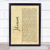 David Guetta Ft Sia Titanium Rustic Script Song Lyric Print