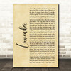Marillion Lavender Rustic Script Song Lyric Print