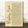 Prince Raspberry Beret Rustic Script Song Lyric Print