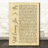Rodney Crowell Still Learning How To Fly Rustic Script Song Lyric Print