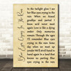 Willie Nelson Blue Eyes Crying In The Rain Rustic Script Song Lyric Print