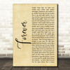 Aaron Lewis Forever Rustic Script Song Lyric Quote Print