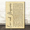 Al Green Love And Happiness Rustic Script Song Lyric Quote Print
