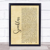 Dan + Shay Speechless Rustic Script Song Lyric Quote Print