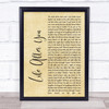 Daughtry Life After You Rustic Script Song Lyric Quote Print