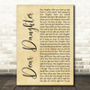 Halestorm Dear Daughter Rustic Script Song Lyric Quote Print