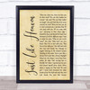 The Cure Just Like Heaven Rustic Script Song Lyric Quote Print