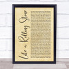 Bob Dylan Like a Rolling Stone Rustic Script Song Lyric Print