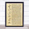 Circa Waves The Way We Say Goodbye Rustic Script Song Lyric Print