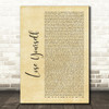 Eminem Lose Yourself Rustic Script Song Lyric Print