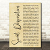 The Temper Trap Sweet Disposition Rustic Script Song Lyric Quote Print