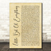 Keith Urban Little Bit Of Everything Rustic Script Song Lyric Print