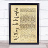Marc Cohn Walking In Memphis Rustic Script Song Lyric Print