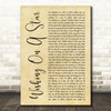 Rose Royce Wishing on a Star Rustic Script Song Lyric Print