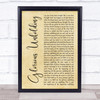 Steven Curtis Chapman Glorious Unfolding Rustic Script Song Lyric Print