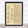 The Smiths Please, Please, Please, Let Me Get What I Want Rustic Script Print