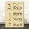 The Vaccines Under Your Thumb Rustic Script Song Lyric Print