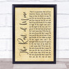 Tracew Adkins The rest of mine Rustic Script Song Lyric Print