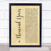 Christina Perri A Thousand Years Rustic Script Song Lyric Quote Print