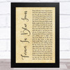 Neil Diamond Forever In Blue Jeans Rustic Script Song Lyric Music Art Print