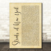 Ryan McMullan Streets of New York Rustic Script Song Lyric Music Art Print