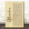 Savage Garden Affirmation Rustic Script Song Lyric Music Art Print