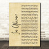 Silent Planet In Absence Rustic Script Song Lyric Music Art Print