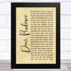 The Beatles Dear Prudence Rustic Script Song Lyric Music Art Print