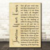 The Beatles Tomorrow Never Knows Rustic Script Song Lyric Music Art Print