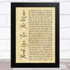 ABBA Thank You For The Music Rustic Script Song Lyric Music Art Print