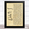 Darondo Didnt I Rustic Script Song Lyric Music Art Print