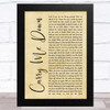 Demon Hunter Carry Me Down Rustic Script Song Lyric Music Art Print