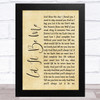 Elvis Presley Let It Be Me Rustic Script Song Lyric Music Art Print