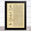 Houghton Weavers The Blackpool Belle Rustic Script Song Lyric Music Art Print