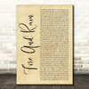 James Taylor Fire And Rain Rustic Script Song Lyric Music Art Print