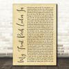 Lonestar My Front Porch Lookin In Rustic Script Song Lyric Music Art Print