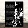 A-ha East Of The Sun Black & White Saxophone Player Song Lyric Print