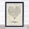 Michael Martin Murphey Wildfire Script Heart Song Lyric Print