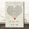 Michelle Featherstone We Are Man And Wife Script Heart Song Lyric Print