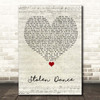 Milky Chance Stolen Dance Script Heart Song Lyric Print
