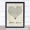 Milky Chance Stolen Dance Script Heart Song Lyric Print