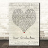 Modern Baseball Your Graduation Script Heart Song Lyric Print