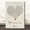 Mumford & Sons Roll Away Your Stone Script Heart Song Lyric Print